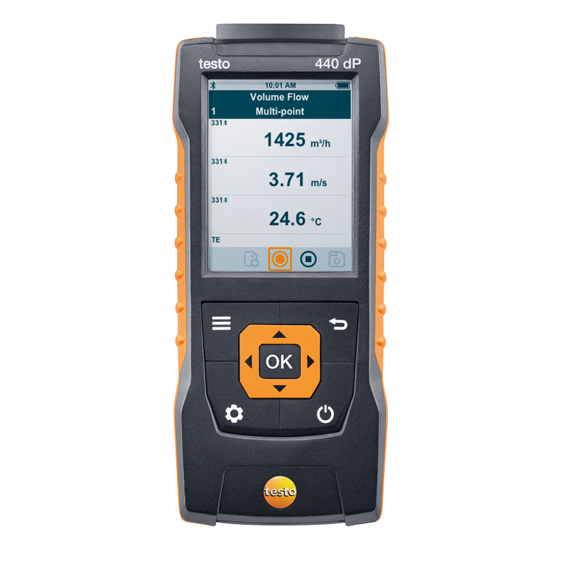testo 440 – multi-instrument för ventilations- och inneklimatproffs