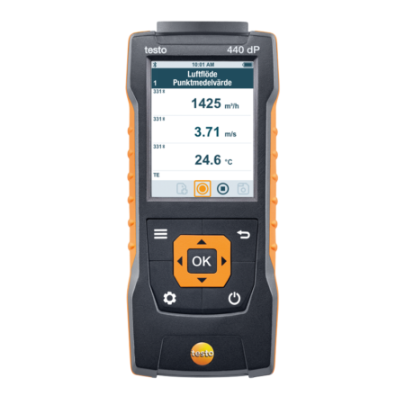 testo 440 dp med svensk display