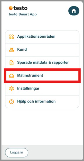 Välj "Mätinstrument"